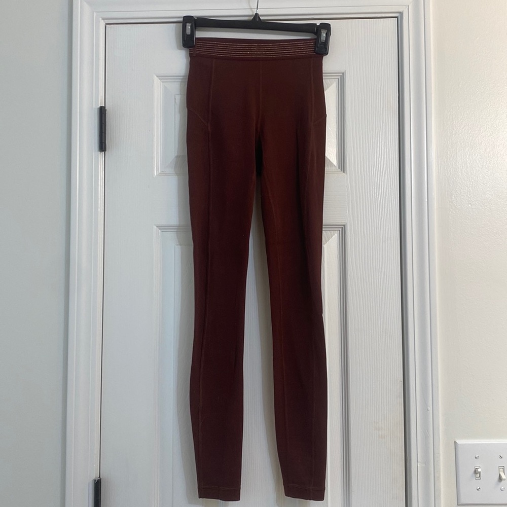 Lululemon merlot high waisted leggings